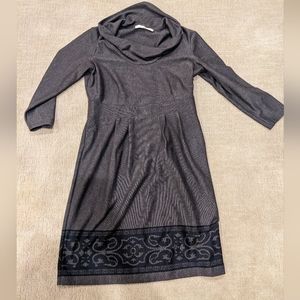 Size 8, Evan Picone, dress, gray